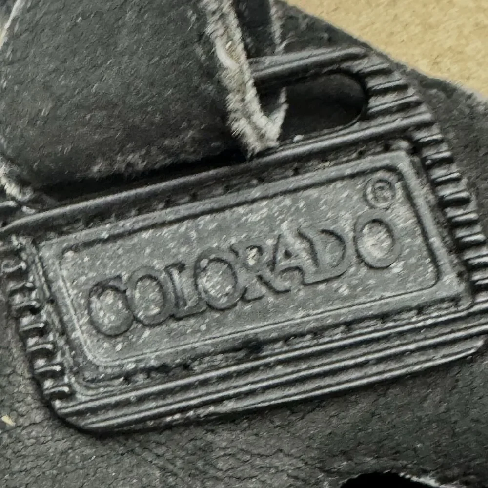 Colorado Hiking Water Sports Sandals Men's 11D Black Hook & Loop Adjustable Shoe